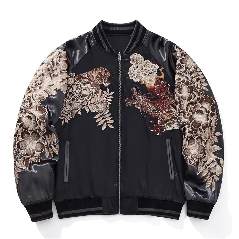 

Мужские бейсбольные куртки S108 из сатина премиум-класса с плотной вышивкой, осенние, высокого качества, комфортного кроя, в стиле стритвир (Chamarras Para Hombre)