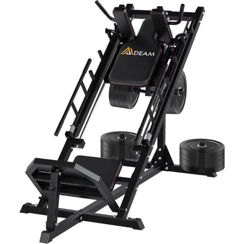 Hochbelastbare 45-Grad-Beinpresse Hack Squat Maschine mit Linearlager für Home-Gym – Krafttraining für den Unterkörper, Fitnessgerät