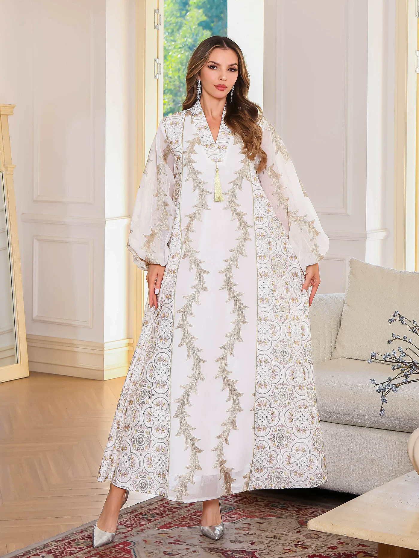 Robe brodée en maille pour femmes musulmanes, vêtements du moyen-orient, Abaya, Festival de dubaï, nouvelle collection