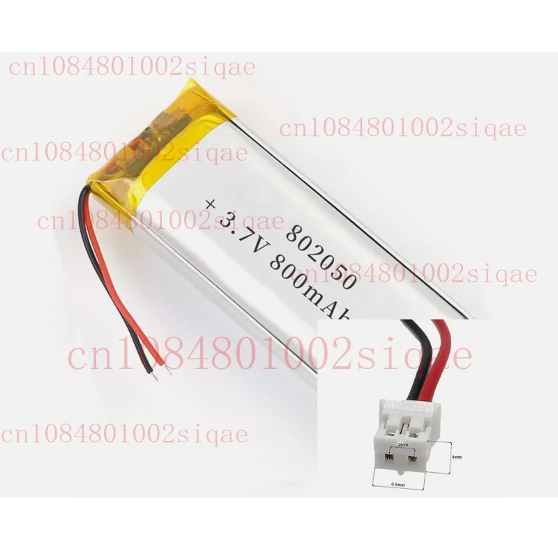 Recargable 3.7V 800mAh 802050 Lipo Polímero Batería Power Bank Tablet PH2.0 Lote WYORESY
