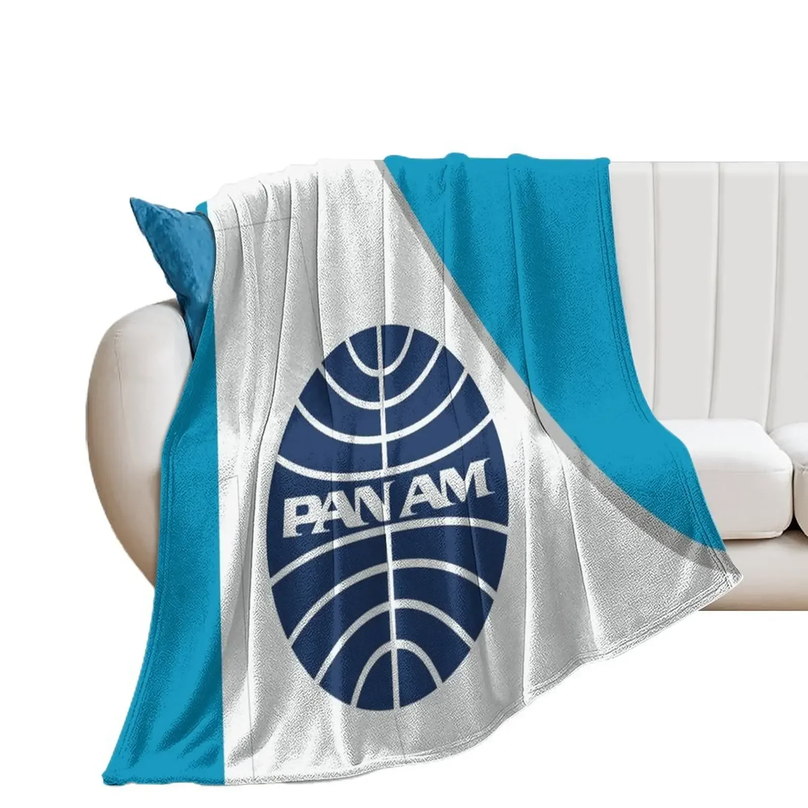 

Pan Am | Pan American Airways | Tail Fin Throw Blanket Hairy Nap Blankets