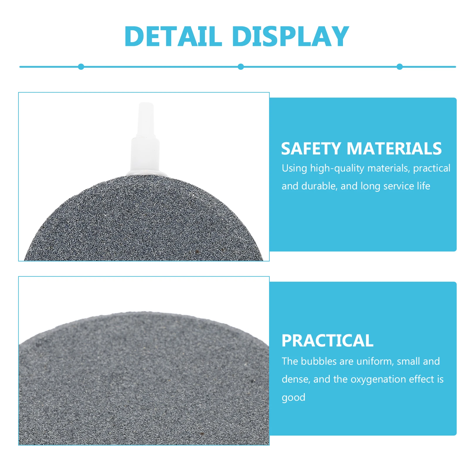 

4 Pcs Air Diffuser Oxygenated Bubble Stone Aquarium Fine Bubbles Fish Tank for Black Bubbler Decorations