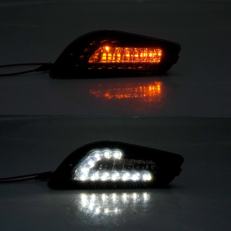 Smoke LED Front Turn Signal Light Indicators For Vespa LX