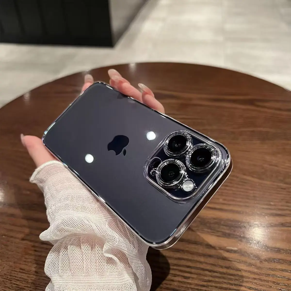 5 Löcher Silikon transparente Hülle für iPhone 16 15 11 12 13 14 Plus 15 Pro Max 13 Mini 16e Ultradünne klare TPU-Abdeckung – Detail 7