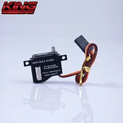 Kingmax C308 C308H 8g 2.5kg C410 C410H 9g 4.2kg Digital Metal Gear Wing Servo 6mm Thin CNC 2BB For RC Aircraft Sailplane Glider