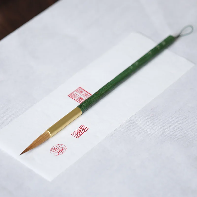 Small Regular Script Brush Wolf Mixed Goat Hair Professional Medium Calligraphy Brush Four Treasures of the Study Xuan Brush