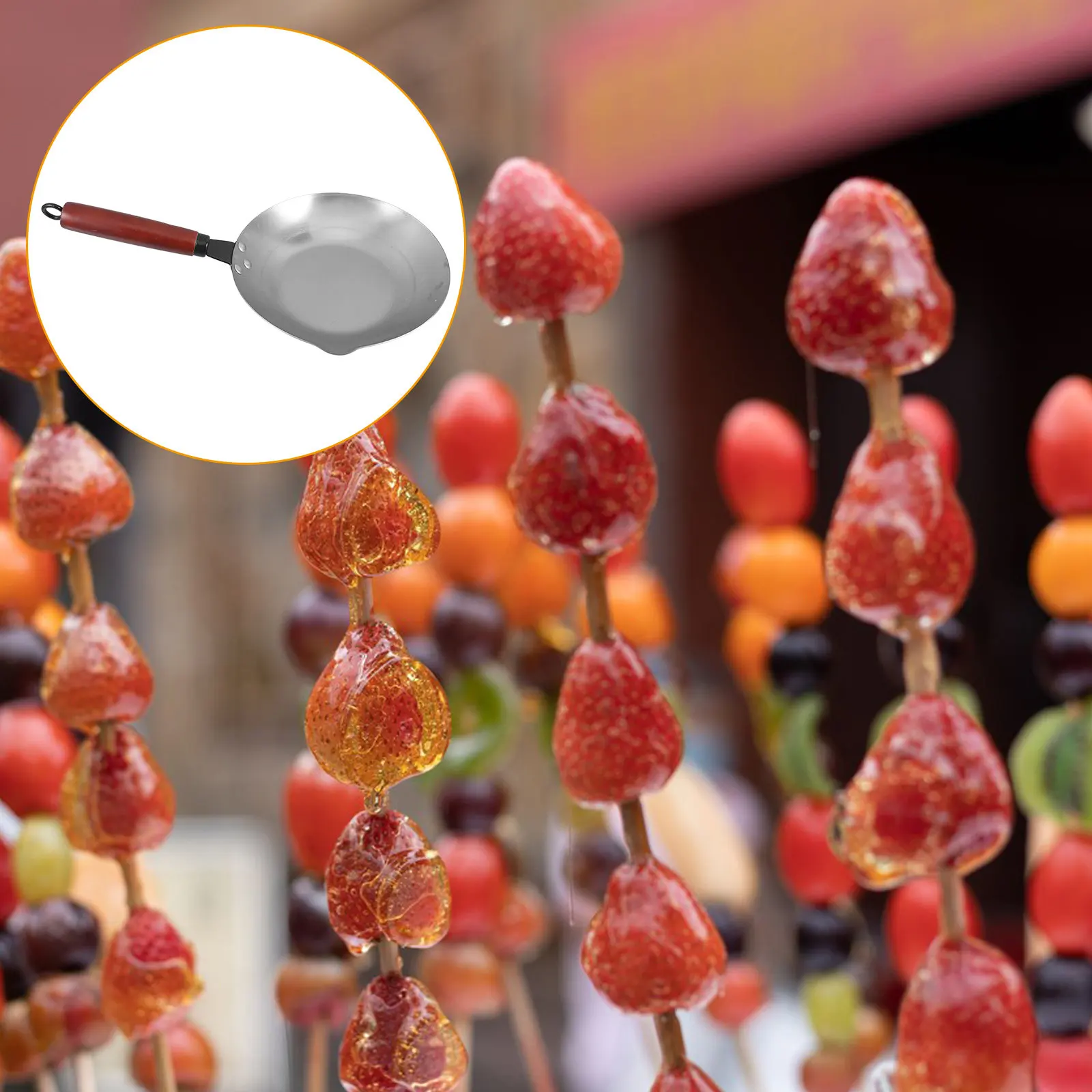 

Металлическая чаша для плавления шоколада и конфет из нержавеющей стали с деревянной ручкой, инструмент для выпечки и приготовления закусок