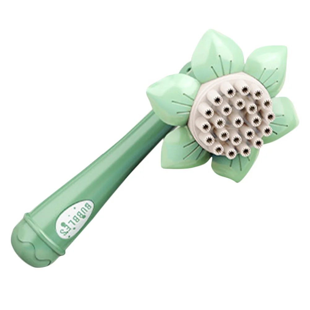 Sunflower Bubble Machine Electric Blowing Bubbles Light Green Sunflower-shaped Wand Baby