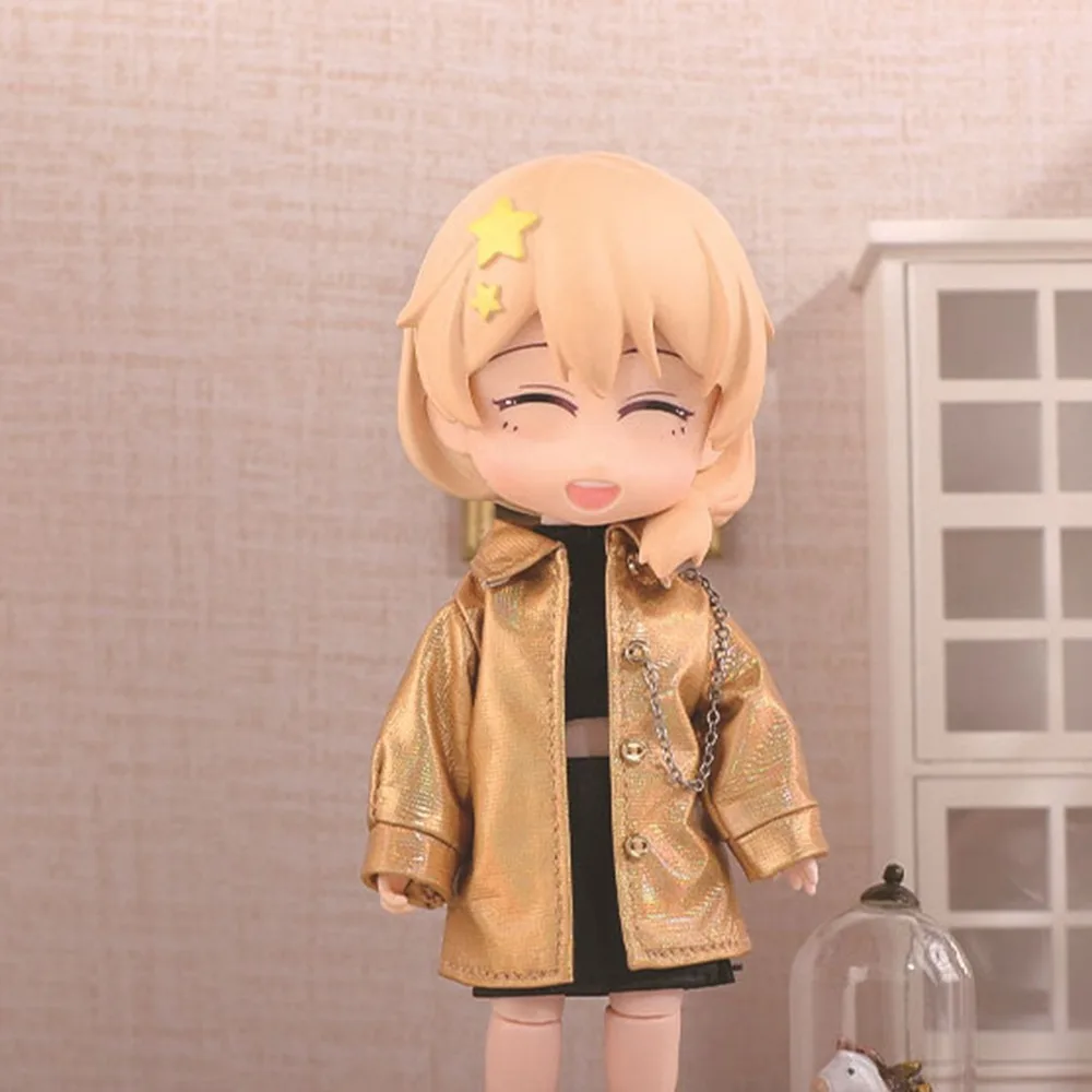 

Новые модные куртки из искусственной кожи с шапками, крутая джинсовая одежда, милый подарок в виде 9 стилей, аксессуары для одежды 1/12