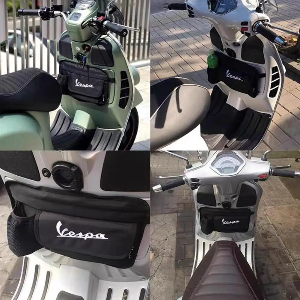 Para piaggio vespa scooter gts lx lxv sprint primavera 125 150 200 250 300 gts250 gts300 sacos de luva à prova dwaterproof água saco armazenamento lona