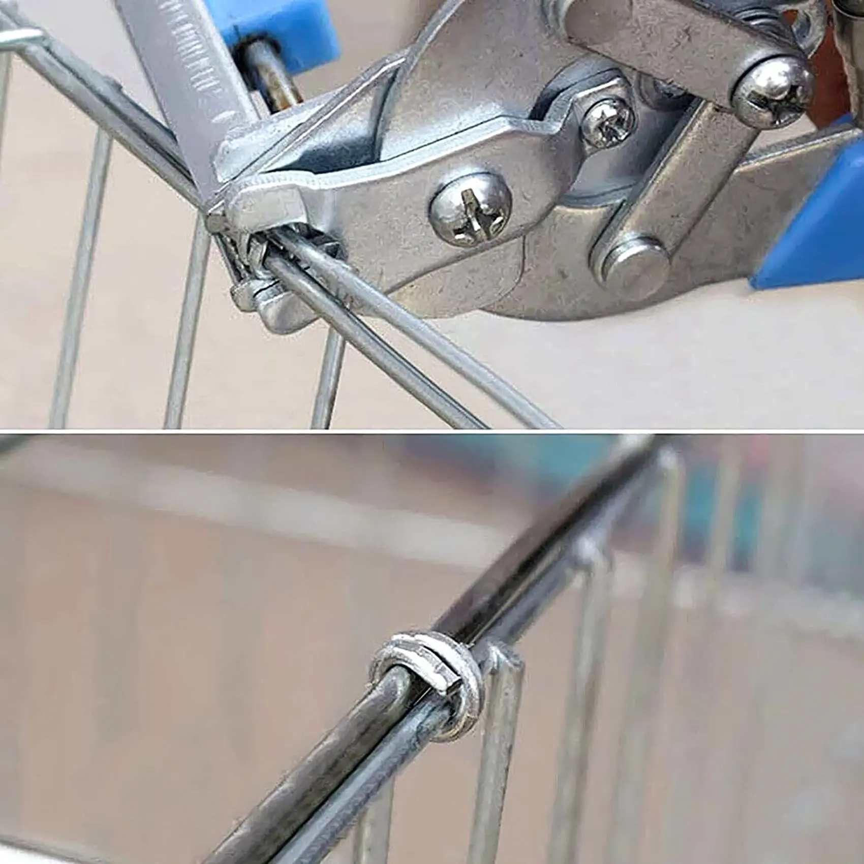 1Pc Hog Ring Plier Tool And 600Pcs M Clips Chicken Mesh Cage Wire Fencing Crimping Solder Joint Welding Repair Hand Tools-A68E