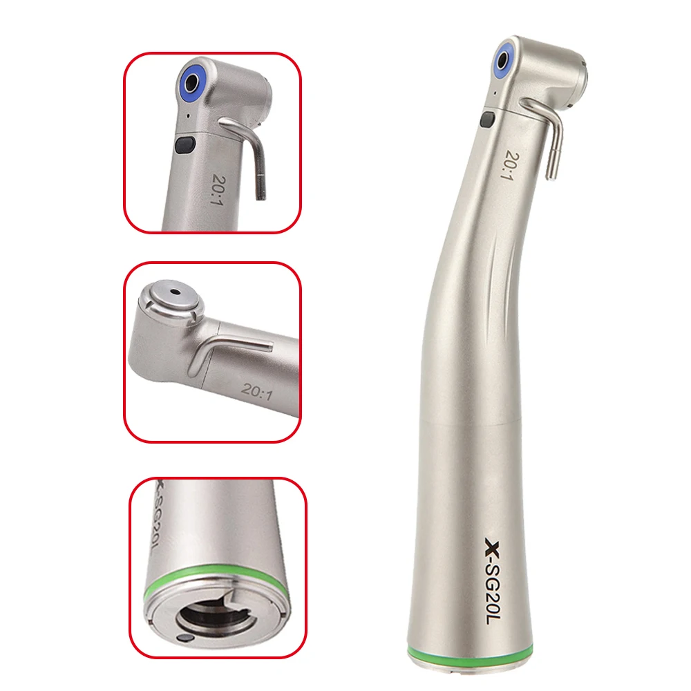 20:1 Low Speed Handpiece Fiber Optic Dental Surgery Implant Handpiece XSG20L Teeth Polishing Tool