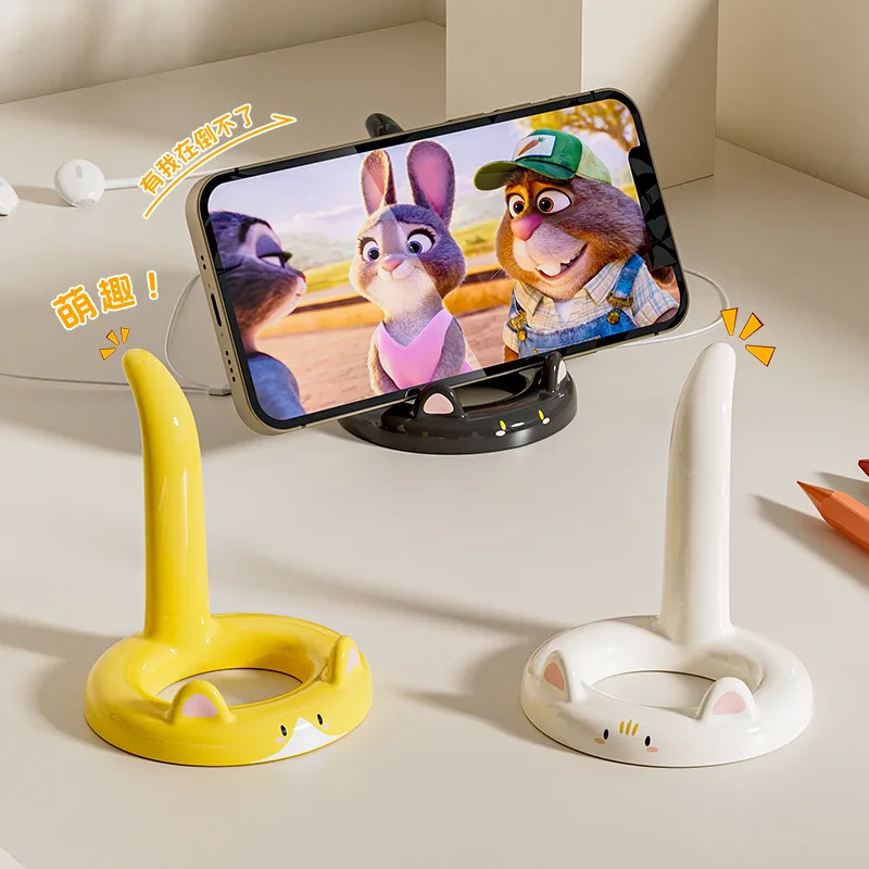 

Creative Cute Kitten Desktop Phone Holder Cartoon Cat Lazy Stand Cell Phone Accessories Tablet Cellphone Universal Bracket