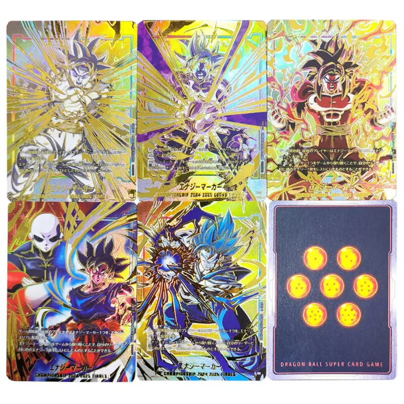 

5pcs/set Dragon Ball Son Goku Japanese version DIY self-made Color Flash Card Anime Game Collection Card Gift Toy