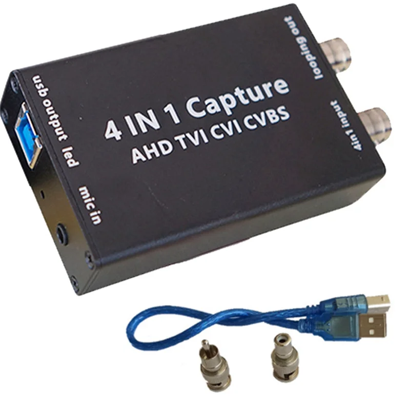 High Performance Capture Card Cvbs Tvi Cvi Input USB Output 1080P Analog HD Drive-Free Support Ring Output