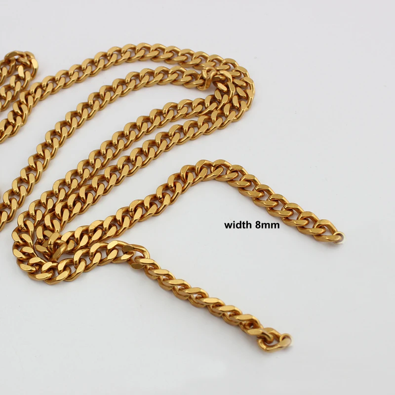 10 meters 8mm Old Gold high quality chain for making bolsas handbag strap bag parts bag metal handles and shoulder straps