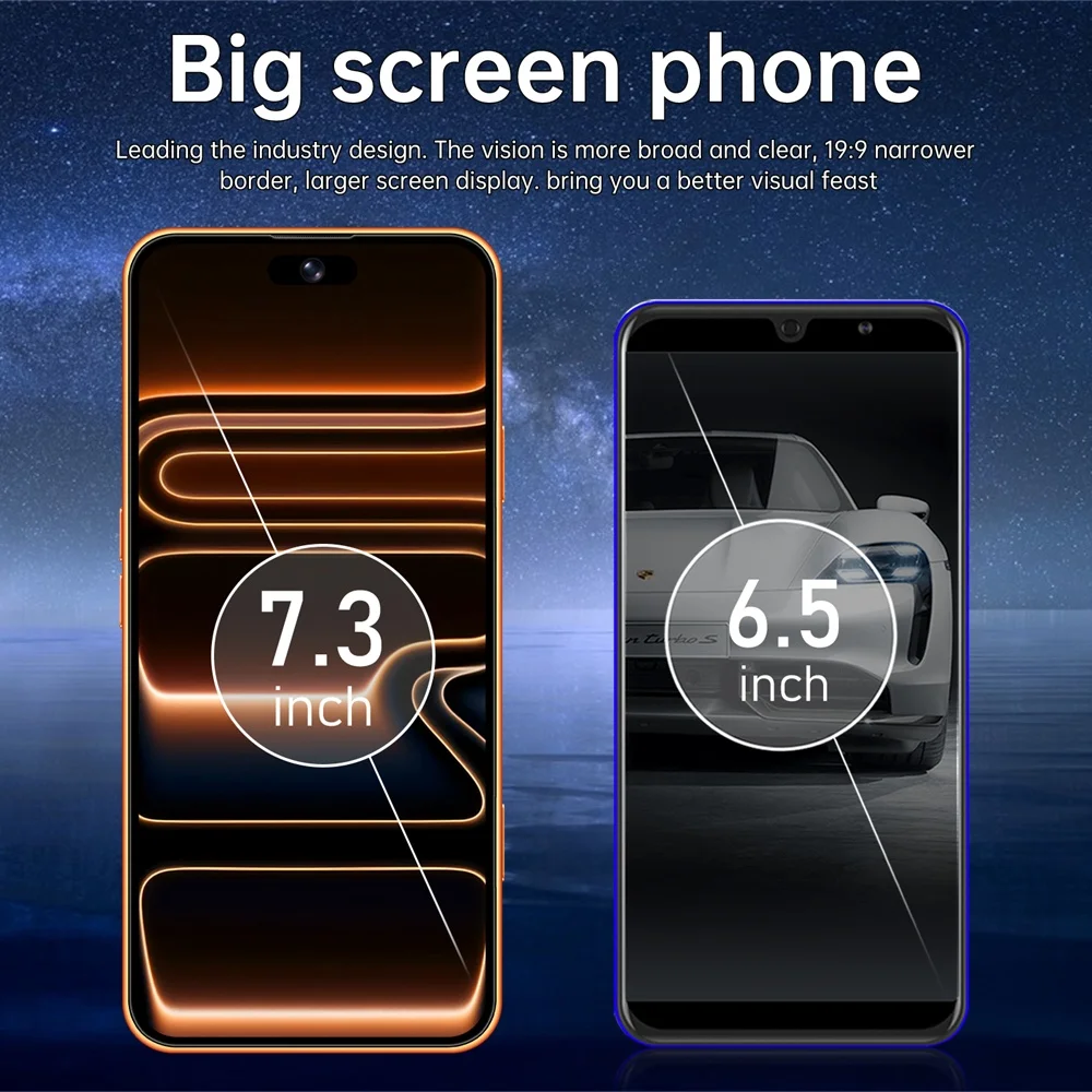 K-Touch iFone 18 Pro Maxi Mobile Phones Smartphone Face Unlocked Android 7.3 Inch 16+48MP 5G Dual Card Dual Standby 7800mAh Global Version Cell Phone For Men Women