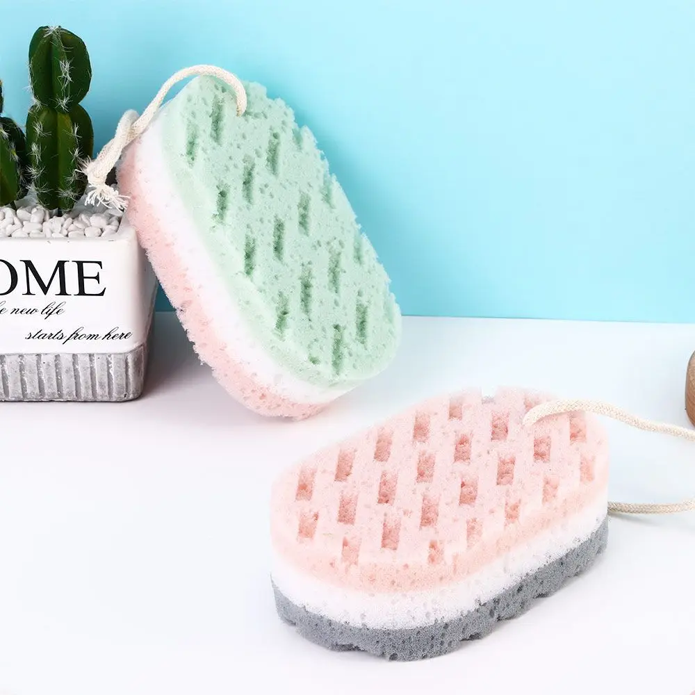 High Quality Wash Body Massage Brush Quick Foaming Bathing Accessories Sponge Scrubber Shower Rub Sponge Bath Ball Body Brush