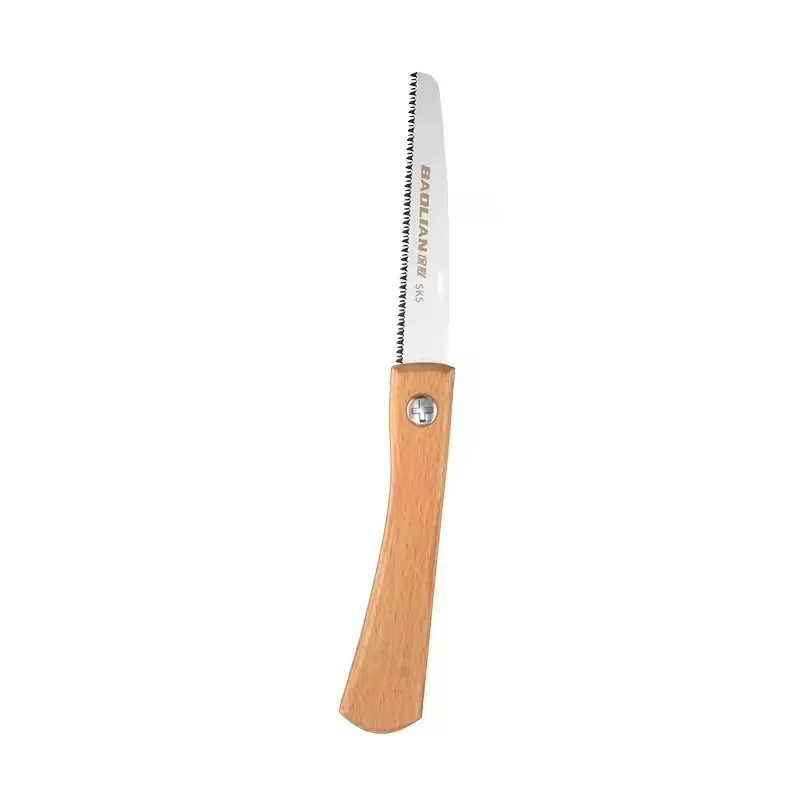 Folding Mini Hand Saw with Non-slip Wooden Handle Pull Type Foldable Saw for Flush Cut Trim Woodworking Plastic Cutting Tool image 6