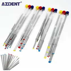 AZDENT 1 scatola = 5 pezzi striscia diamantata per lucidatura dentale con/senza foro superficie di levigatura lati singoli/doppio lucidatura sbiancamento dei denti