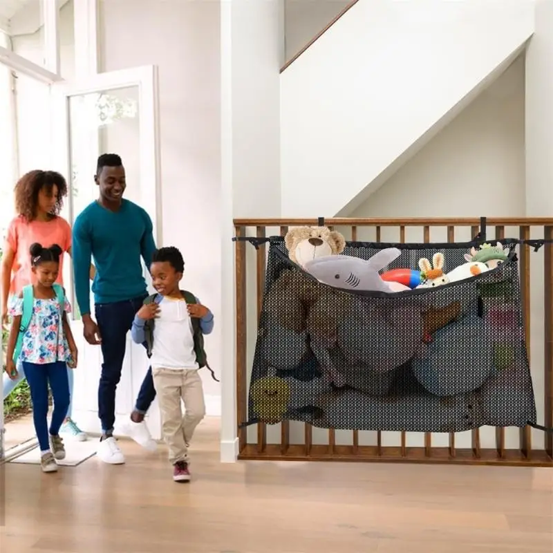 Double Purpose retractile Plaything Containment Net With Attachment Connectors For Various Sizes JOMD