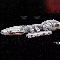 2025 MOC Galactica Starship Building Blocks - Sci-Fi Battlestar Bricks Toys DIY Space Model Kit Gift for Adults & Fans