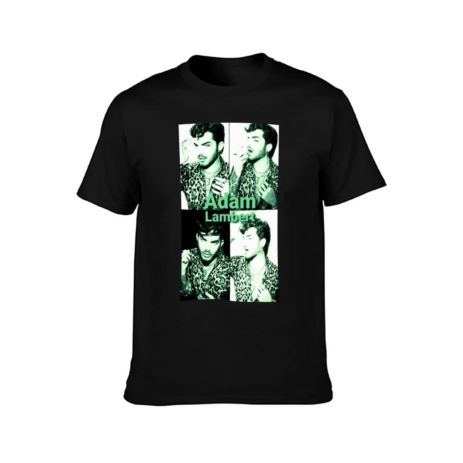 Hot in green Adam Lambert T-Shirt, Summer Casual Cotton Tee, Oversized Streetwear Tops, Vintage Graphic Print, Unisex Men Women