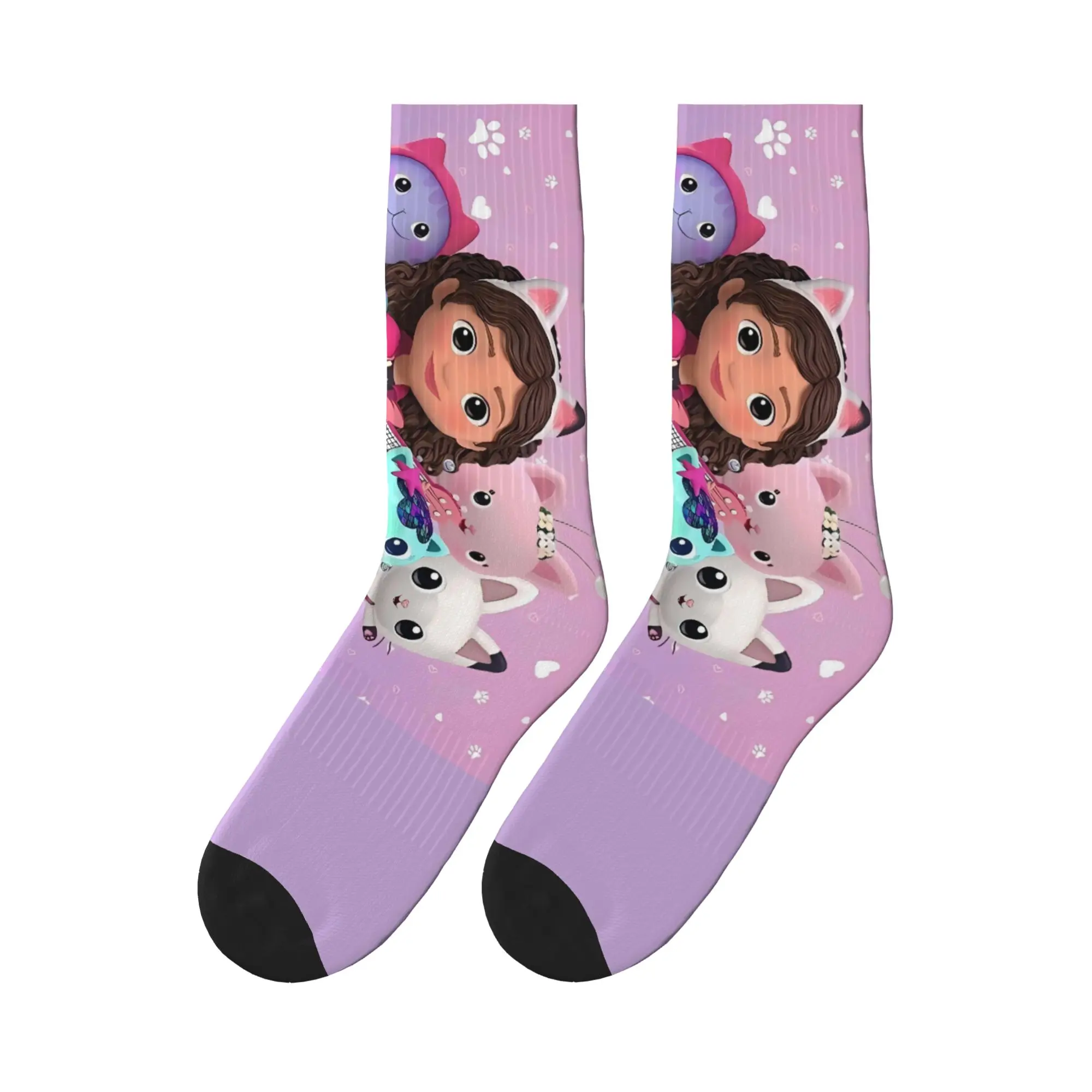 

G-gabbys Dollhouse Kawaii Stockings Men's Socks Medium Soft Casual Socks Autumn Skateboard Non Slip Custom Socks Gift