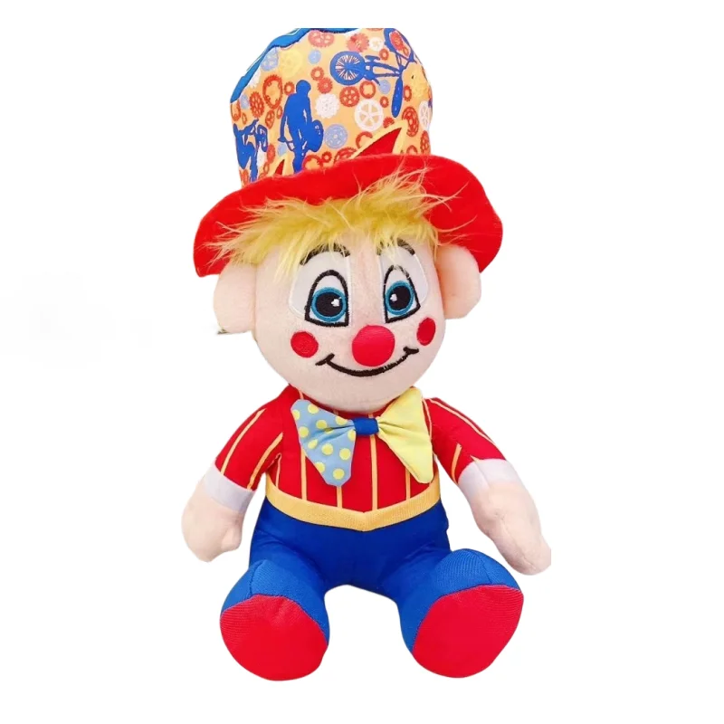 28cm Cute Circus Clown Plush Toy Exquisite Joker Soft Stuffed Doll Kawaii Christmas Stuffed Toy Soft Rag Doll for Boy Girl Gifts