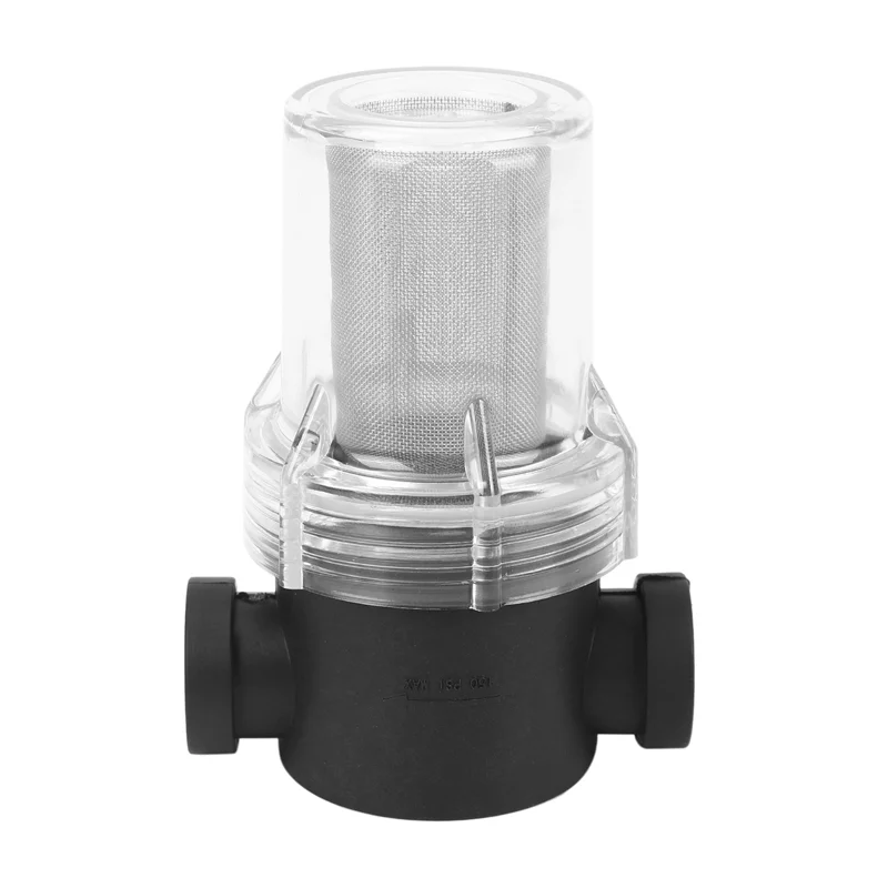 AA49 3X Wasfilter 1/2 Inch Inline Mesh Zeef Waterpomp Irrigatie High Flow Pijpleiding Filter Tuinieren Inlaat Water