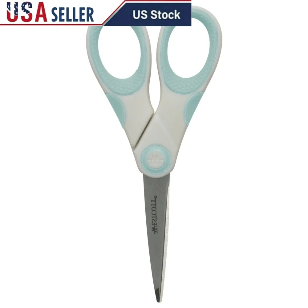 

Carbo Titanium Non-Stick Scissors 5 inch Craft Scissors Ergonomic Handle Durable Blades Ideal Office School Crafting Use