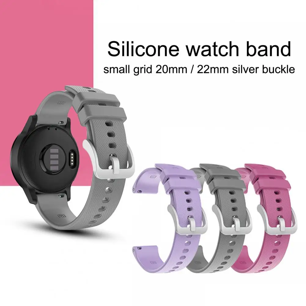 Simple 20mm/22mm Silicone Watchband Wrist Strap Lightweight Watch Band 20mm/22mm Replacement Watchband Bracelet