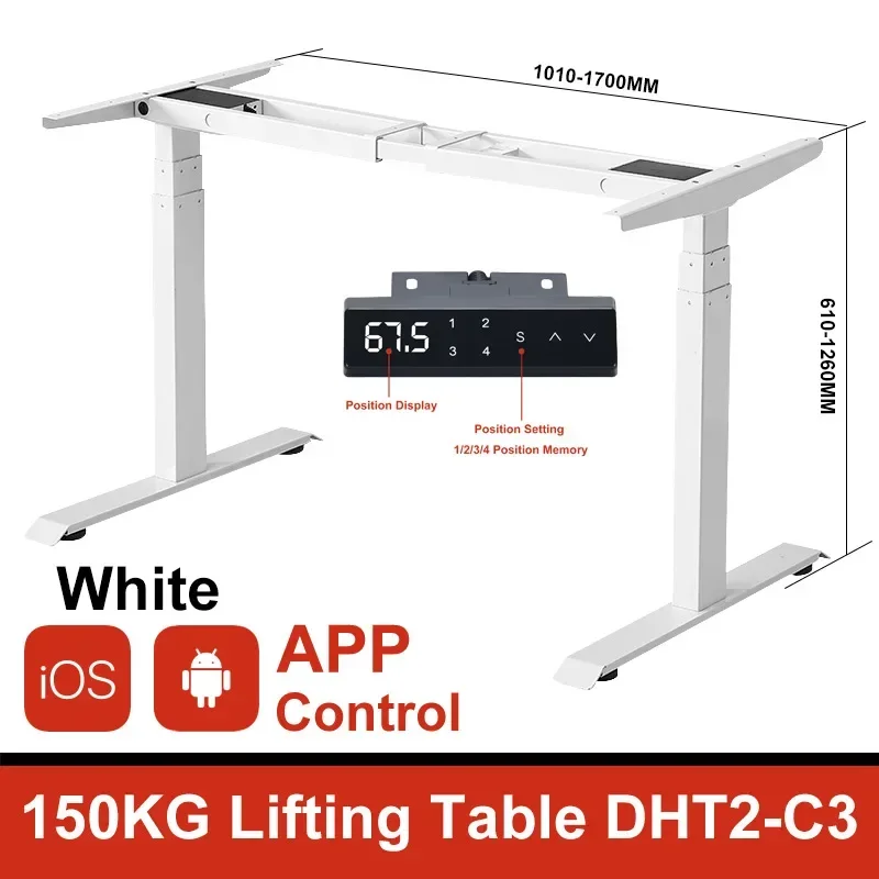 Adjustable Standing Desk Electric Lifting Table Height Adjustable Computer Stand Up Desk Stand Legs Controller Lift Column