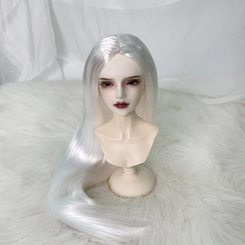 BJD doll wig suitable for 1/3 1/4 1/6 size bjd GIRL wig with milk silk simulation ancient style long hair embryo doll accessorie