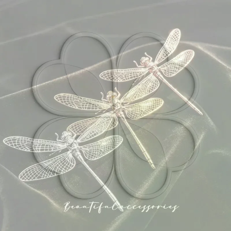 Metal Cicada Figurine Hollow Wing Metal Craft Ornament Mini Desktop Statue Fairy Garden Home Decor Art Collectible Party Gifts
