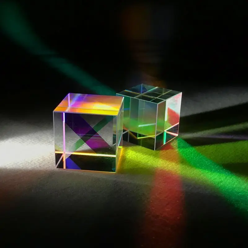 Imagem -05 - Cubo de Luz com Prisma Cor Seis Lados Arco-íris Foto Fotografia Presentes Criativos 15*15*15 mm Pcs