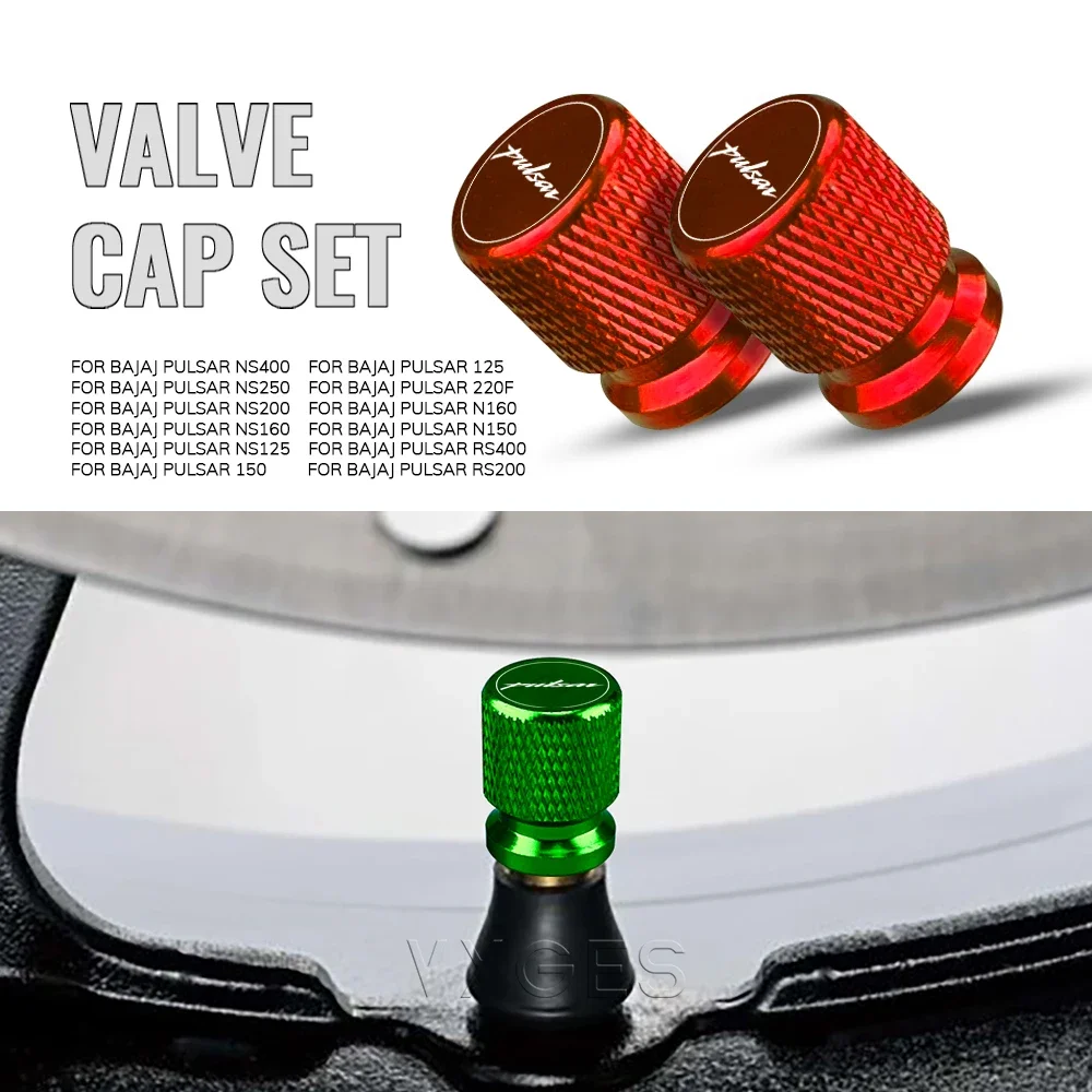 

Motorcycle Standard Valve Cap Set Tire Caps Set For Bajaj Pulsar NS400 NS250 NS200 NS160 NS125 Pulsar RS400 RS200 N160 N150 220F