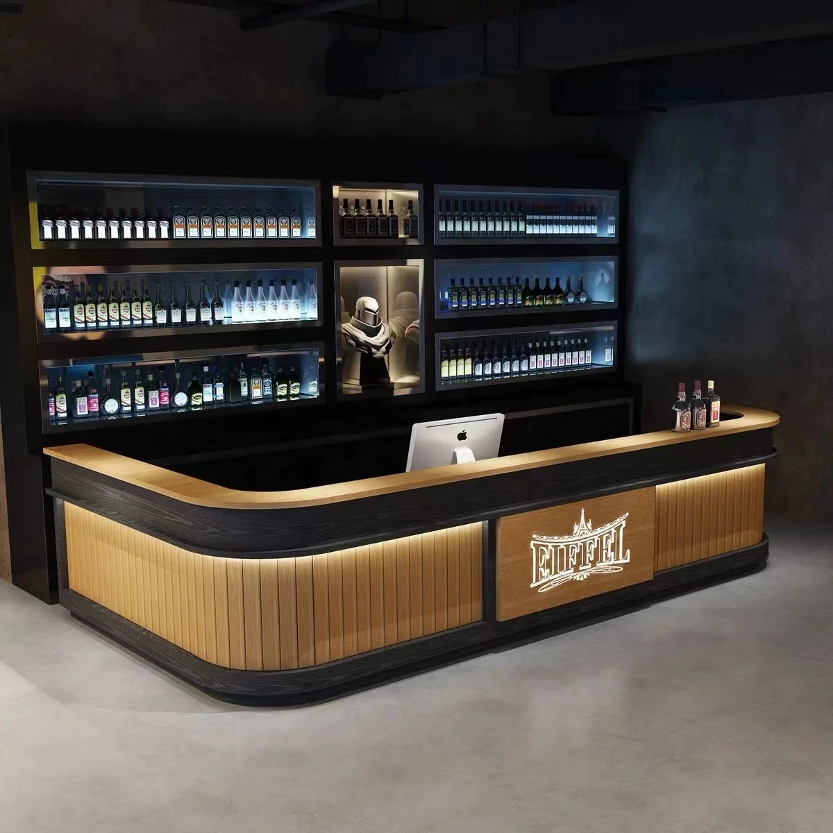 Hotels, Schools, Supermarkets And Shopping Malls, Office Buildings, Modern High-quality Customizable Wooden Bar Counters