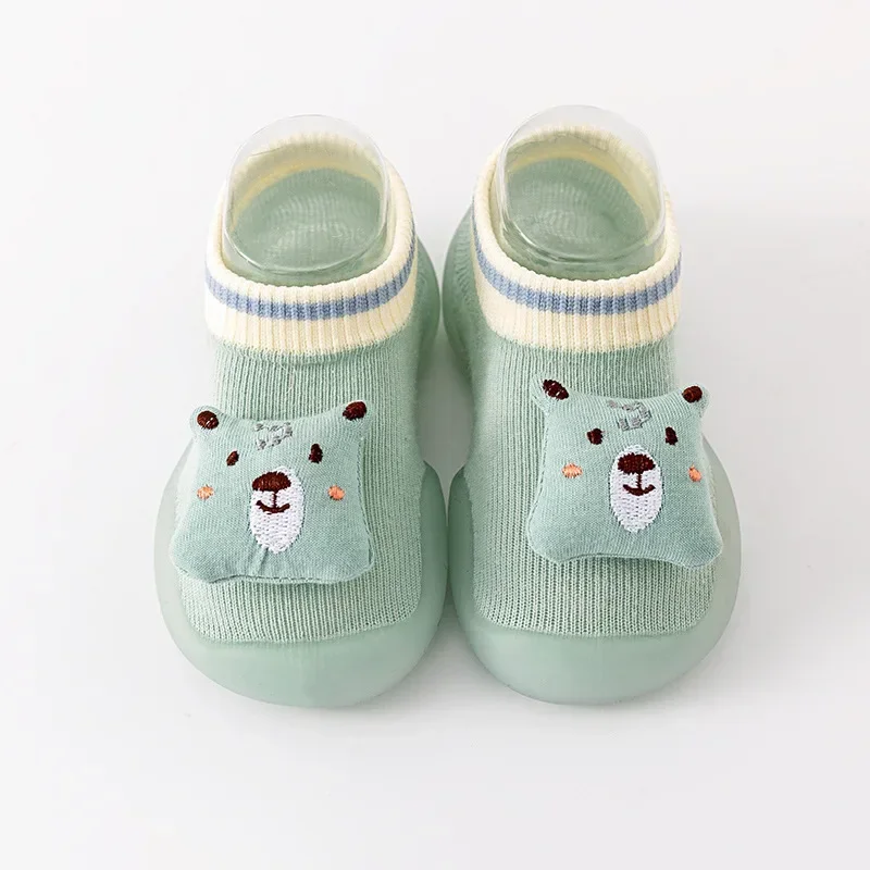 Children's Toddler Shoes Spring and Autumn Thin Section Soft Bottom Baby Shoes and Socks Men and Girls Toddler Shoes Indoor