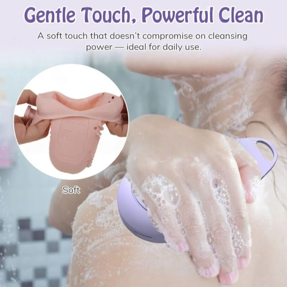 أكياس صابون السفر من السيليكون أكياس التوقف مع حبل لتقشير دش الغسيل حمام تدليك الملمس على الوجهين #1