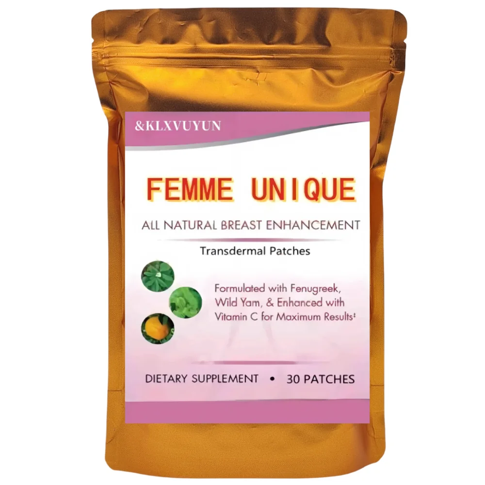 Clinical Strength Breast Augmentation Supplement, Transdermal Patches Produced in the USA, Fenugreek, Wild Yam