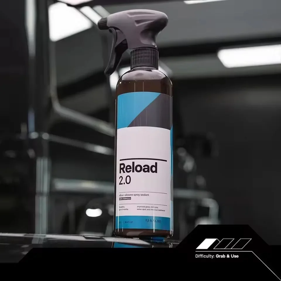 CAR Reload 2.0 Spray Sealant Silica Siloxane Ceramic Spray Ceramic Coating Super Hydrophobic Self-Cleaning Improved Gloss