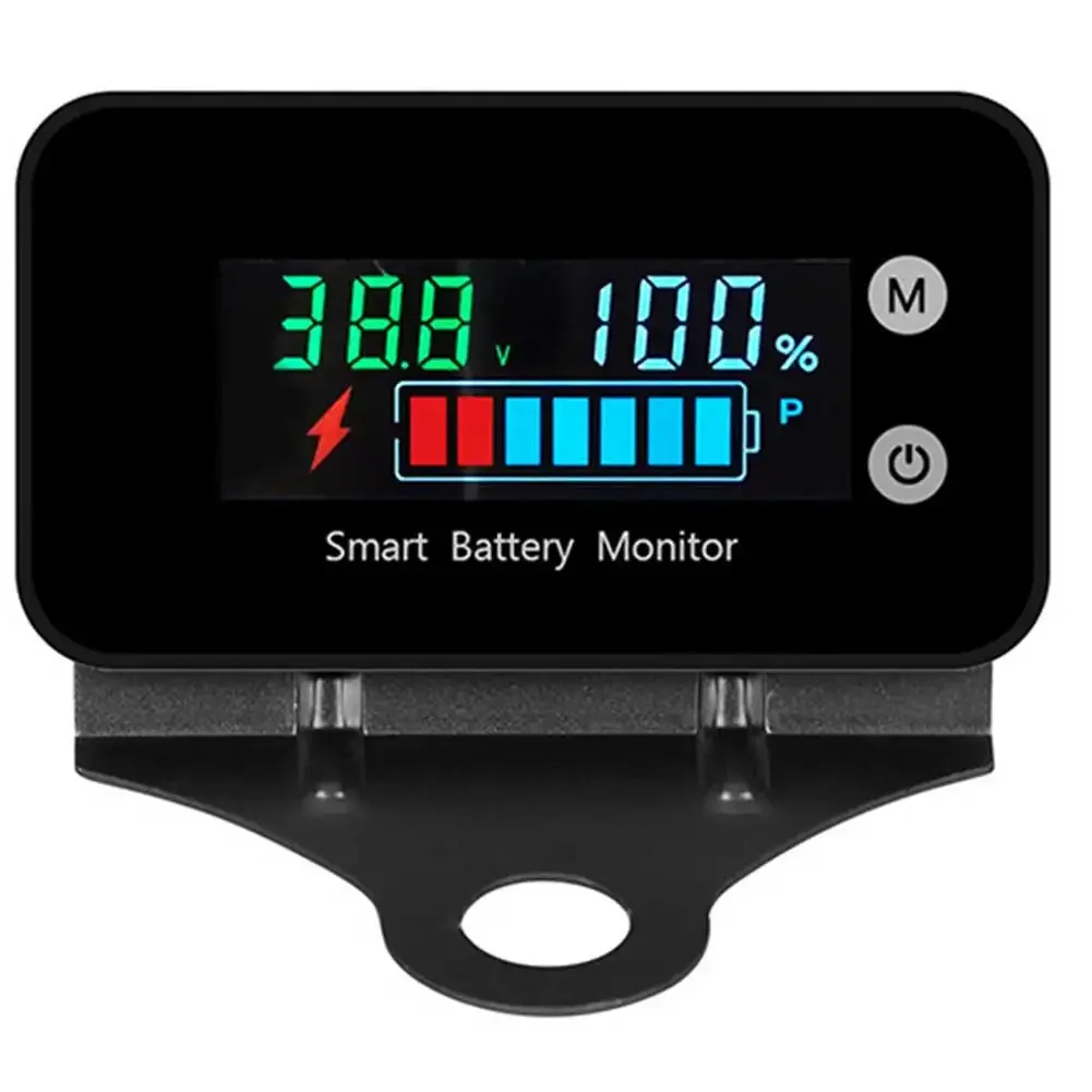 

Battery Monitor Durable And Practical IPX7 Waterproof 7 100V Range Comes With Stand And Detailed Voltage Display