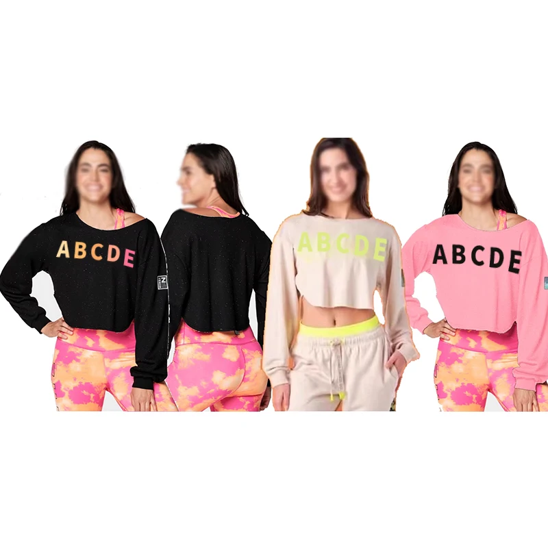 

ABCDE Sports Yoga Dancing Quick-Dry Long Sleeve T-Shirt Top dt370