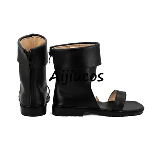 Anime Naruto Temari Cosplay -Schuhe, Halloween -Party, künstliche Leder -Ninja -Stiefel, zugeschnitten auf Unisex 12 Hauptverkäufe Mou Gakuin bei Futekigousha - №11