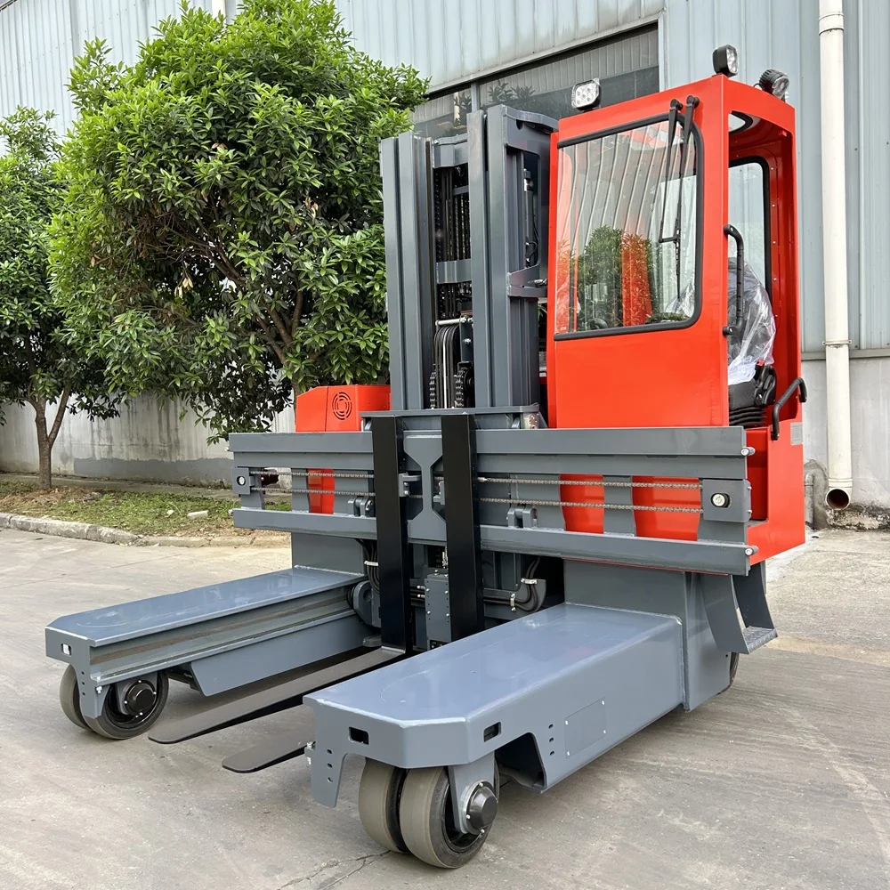 Four Directional Omnidirectional Forklift Electric 4m Lifting Height Side Loading Forklift for Small Warehouse Long Material