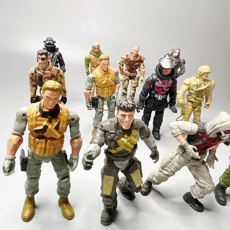 Echte 3,75-Zoll-Soldat-Actionfigur Special Forces 1:18 Modellspielzeug zum Sammeln, Geburtstagsgeschenk