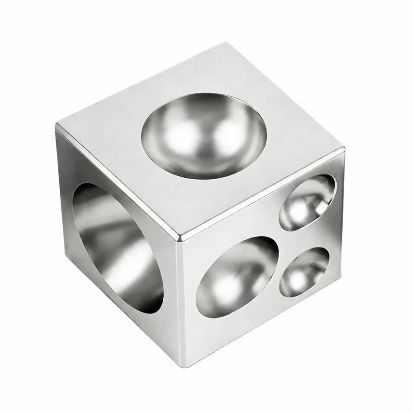 Metal Jewelry Forming Anvil Dapping Block with Hemispherical Recesses for Rounding Components in Creative Metalworking Projects