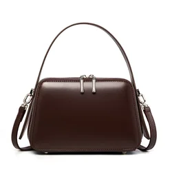 High quality 2025 New Spring Niche Design Genuine leather Second Layer Cowhide  Women's Commuter Crossbody  Handheld Bag 2950
