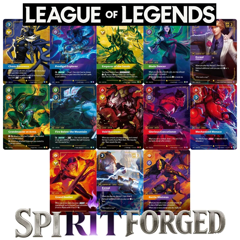 Tarjeta Coleccionable de League of Legends en Inglés, Versión Sfd, Tarjeta de Colección de Bard, Ezreal, Last Rites, Mechanized Menace, Void Burrower